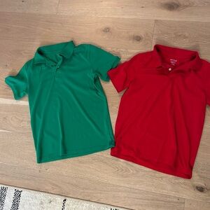 Cat & Jack Kids Polo Shirts - Green and Red